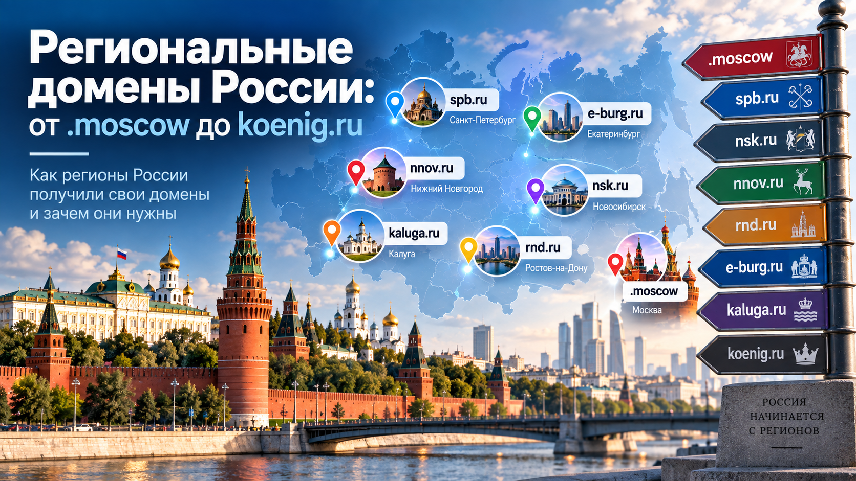 Региональные домены России: от .moscow до koenig.ru